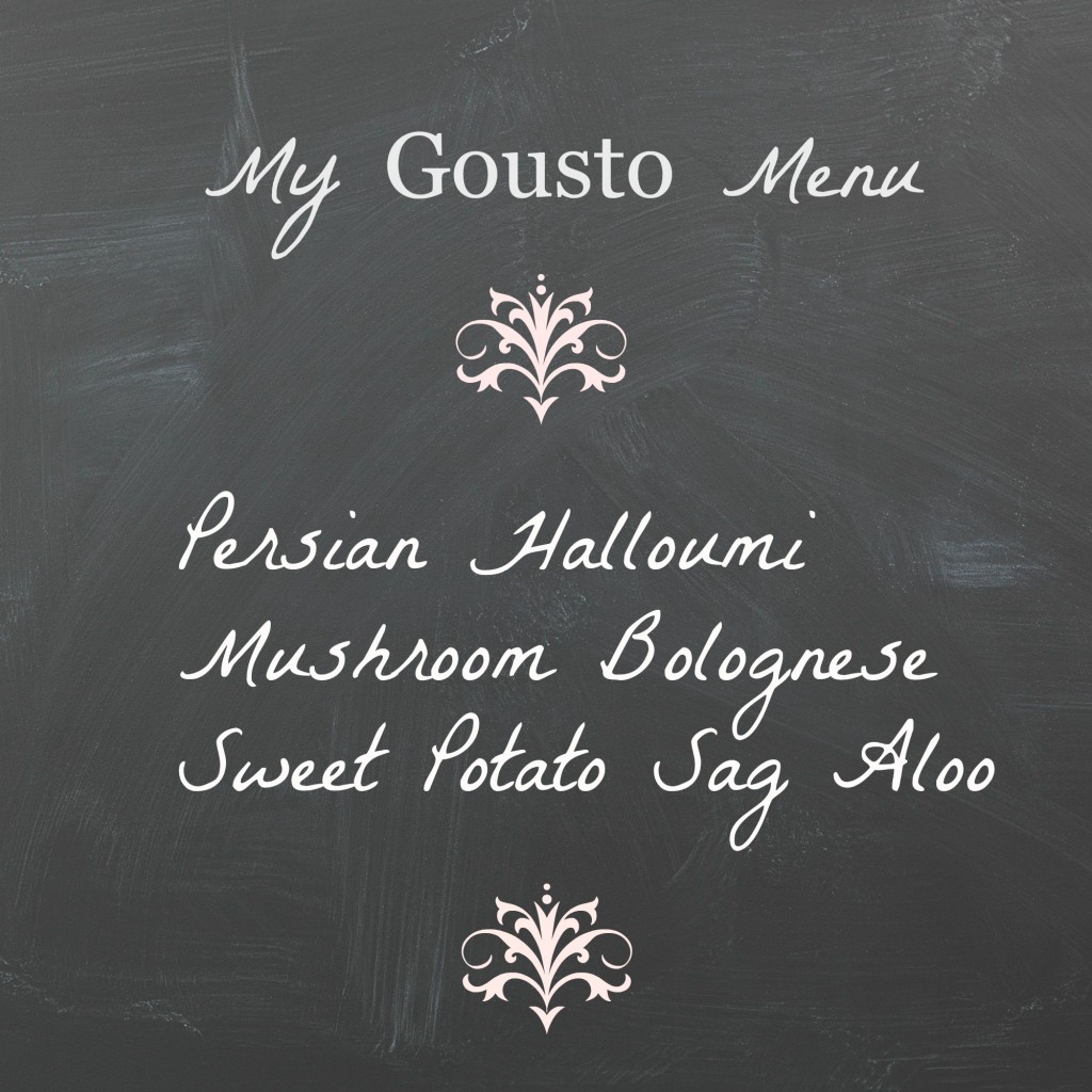 Gousto menu