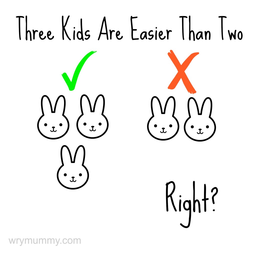 Three Kids Are Easier Than Two