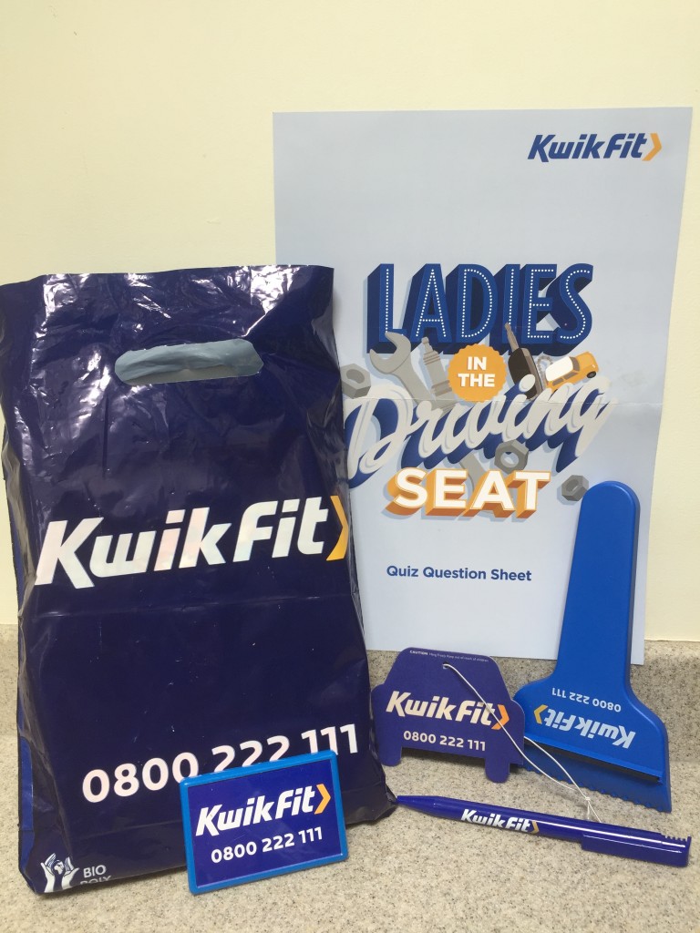 Kwik-Fit goodie bag